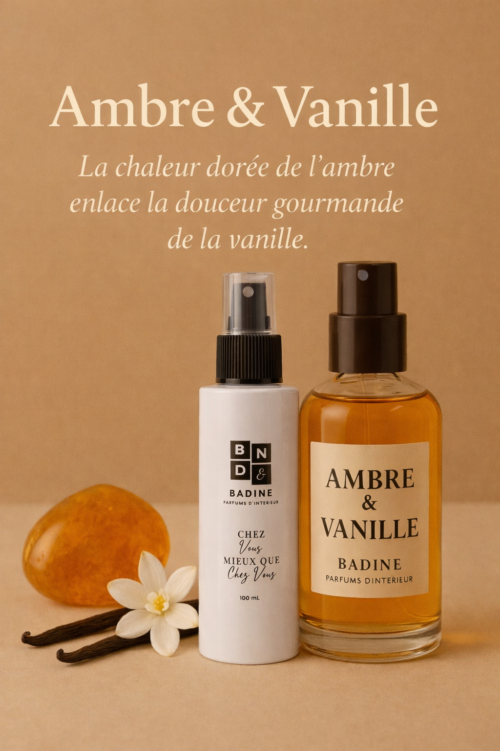 Spray parfumé – Ambre Vanille