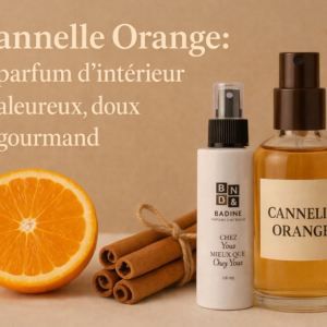 L air de Badine Fleur spray parfumé brume cannelle orange