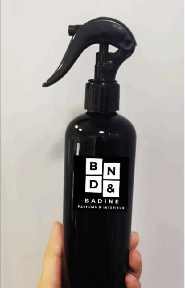 spray badine parfum d'ambiance, pulvérisateur parfum d'intérieur, musc, ambre, cannelle, fleur d'oranger