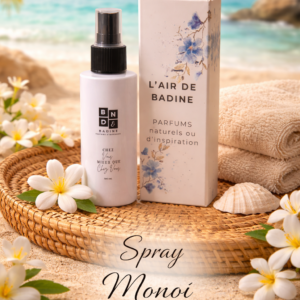 L'air de badine, parfums d'ambiance, parfums d'intérieur, spray parfumé pulvérisateur brume monoi