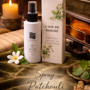 L'air de badine, parfums d'ambiance, parfums d'intérieur, spray parfumé pulvérisateur brume patchouli