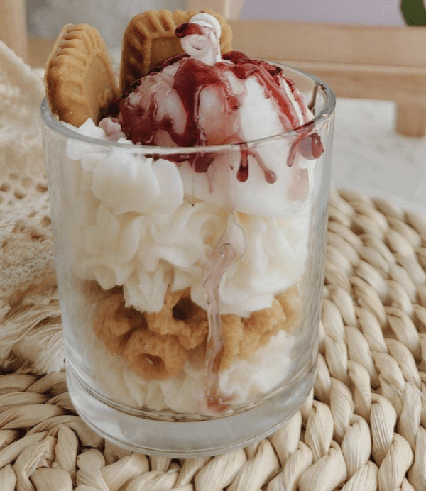 bougie parfumée fleur d'oranger parfum d'intérieur idéal pour bureaux parfums d'ambiance glace peche blanche caramel et speculoos