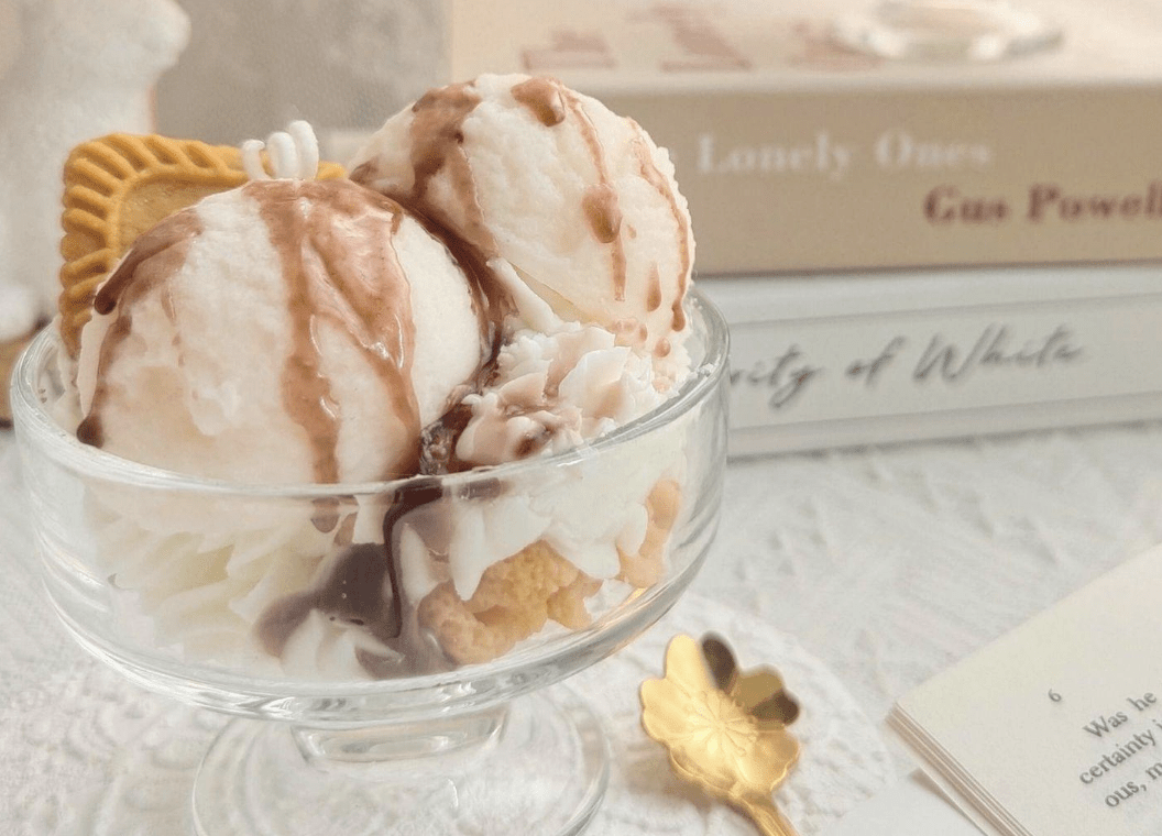 bougie parfumée ambre parfum d'intérieur menthe idéal pour bureaux parfums d'ambiance glace vanille caramel et speculoos