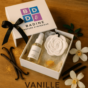 céramique parfumée VANILLE spray badine parfum d'ambiance, pulvérisateur