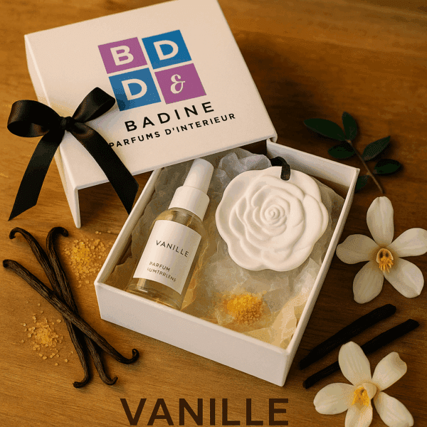 céramique parfumée VANILLE spray badine parfum d'ambiance, pulvérisateur