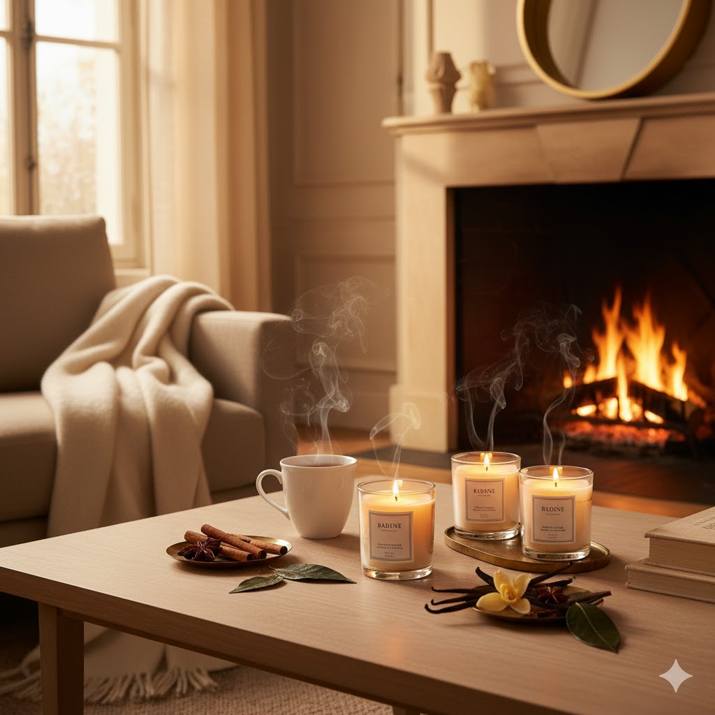 bougies parfumées d'hiver bougies parfumées chocolat parfum d'intérieur menthe idéal pour bureaux parfums d'ambiance