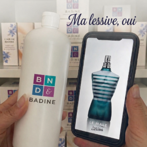 L'air de Badine lessive le male de jean paul gaultier