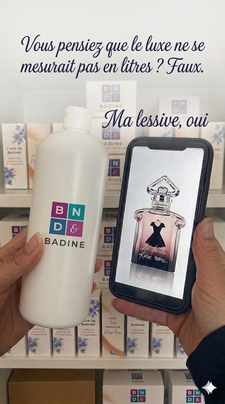 L'air de Badine lessive petite robe noire