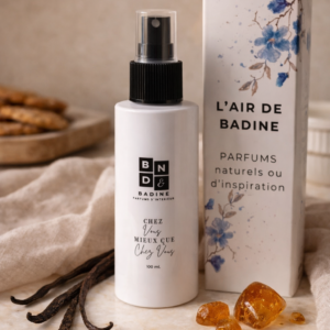 L'air de badine, parfums d'ambiance, parfums d'intérieur, spray parfumé pulvérisateur brume ambre vanille