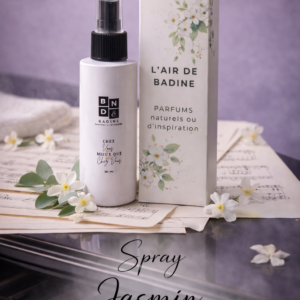 L'air de badine, parfums d'ambiance, parfums d'intérieur, spray parfumé pulvérisateur brume jasmin