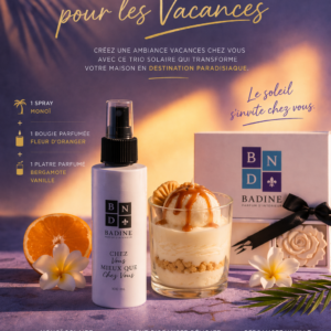 Pack Evasion tropicale l'air de badine monoi, fleur d'oranger, bergamote